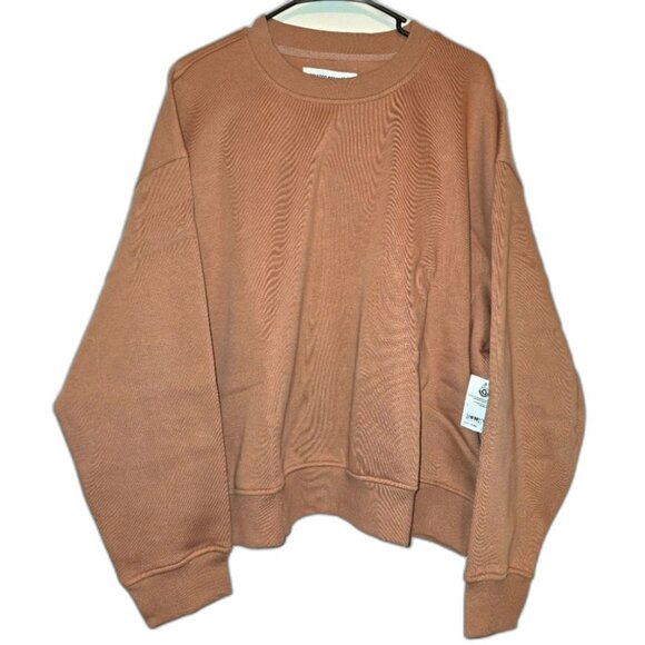Brown Oversized Sweatshirt 3X NEW - Picture 1 of 8